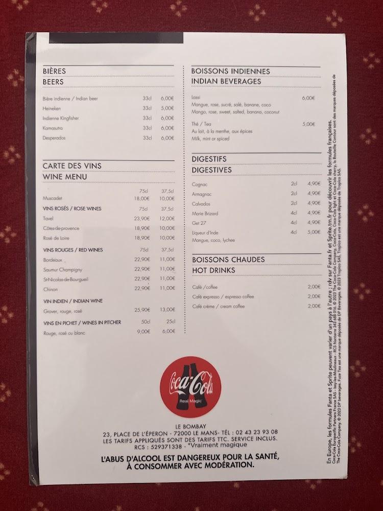 Bombay - Menu Image 3